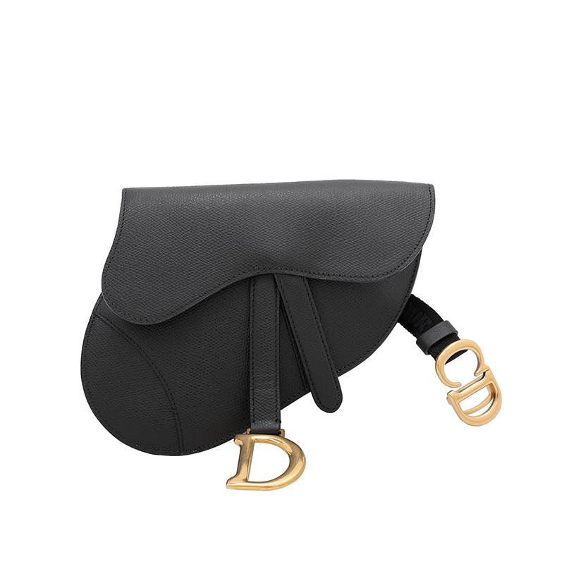 dior saddle belt bag black